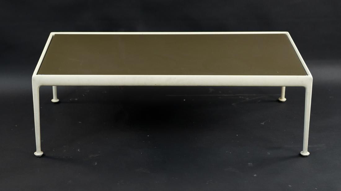 RICHARD SCHULTZ FOR KNOLL COFFEE TABLE: Dimensions: H 15.5" x W 49" x D 25" Condition: Light marks and signs of use.