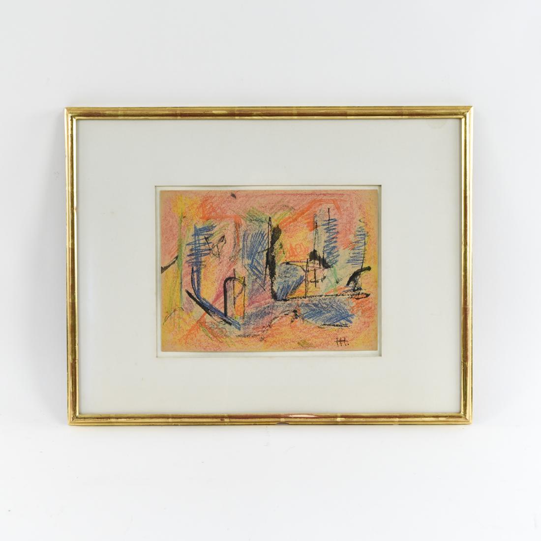 ABSTRACT EXPRESSIONIST INITIALED H.H. (1 of 11)