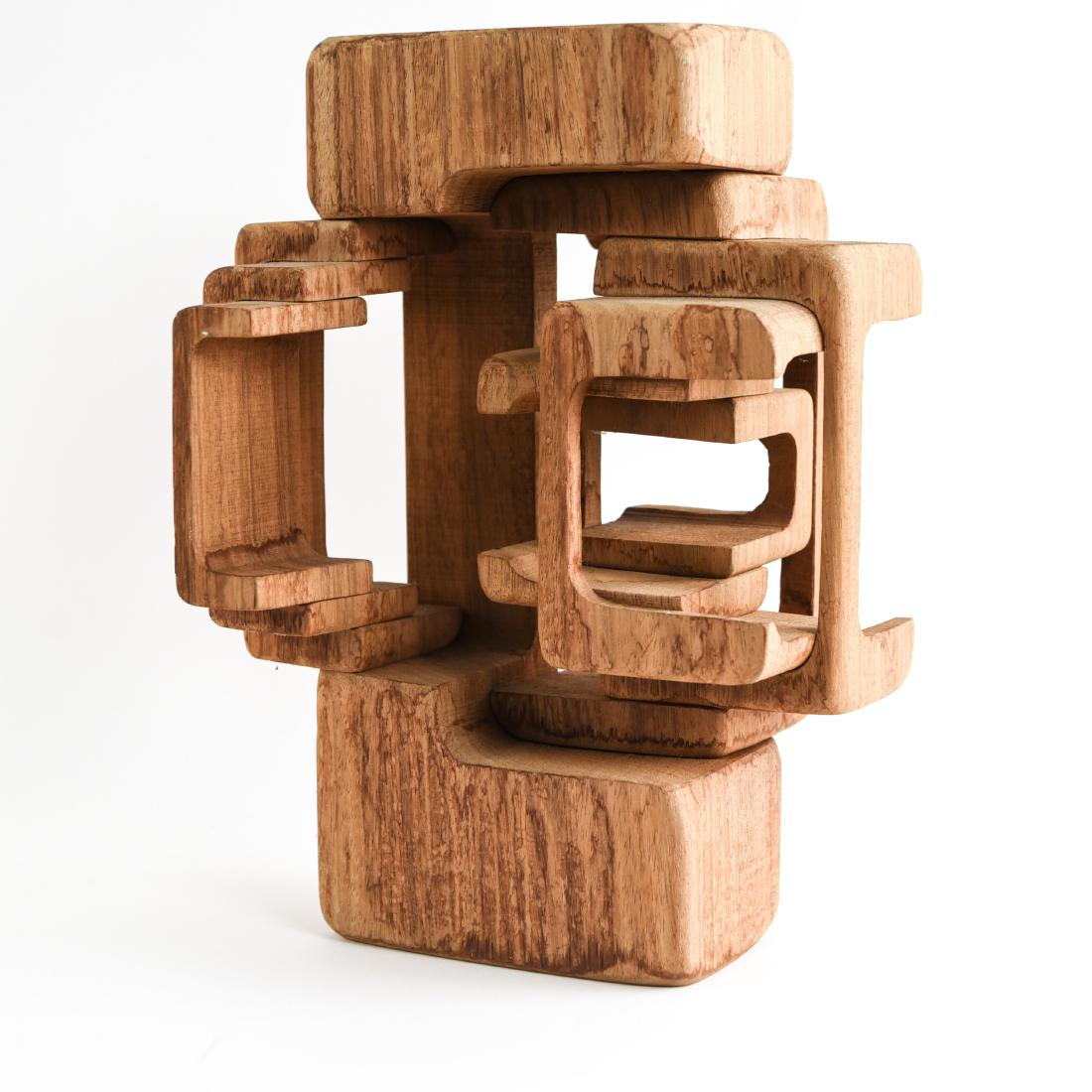 1976 ABSTRACT WOOD SCULPTURE (1 of 9)