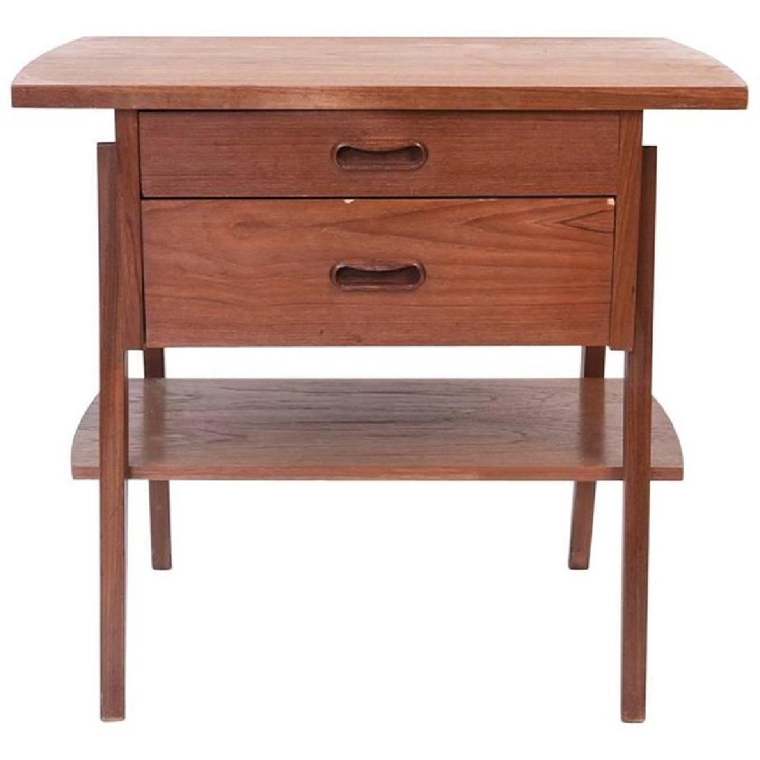 DANISH MID-CENTURY TEAK SEWING TABLE (1 of 10)