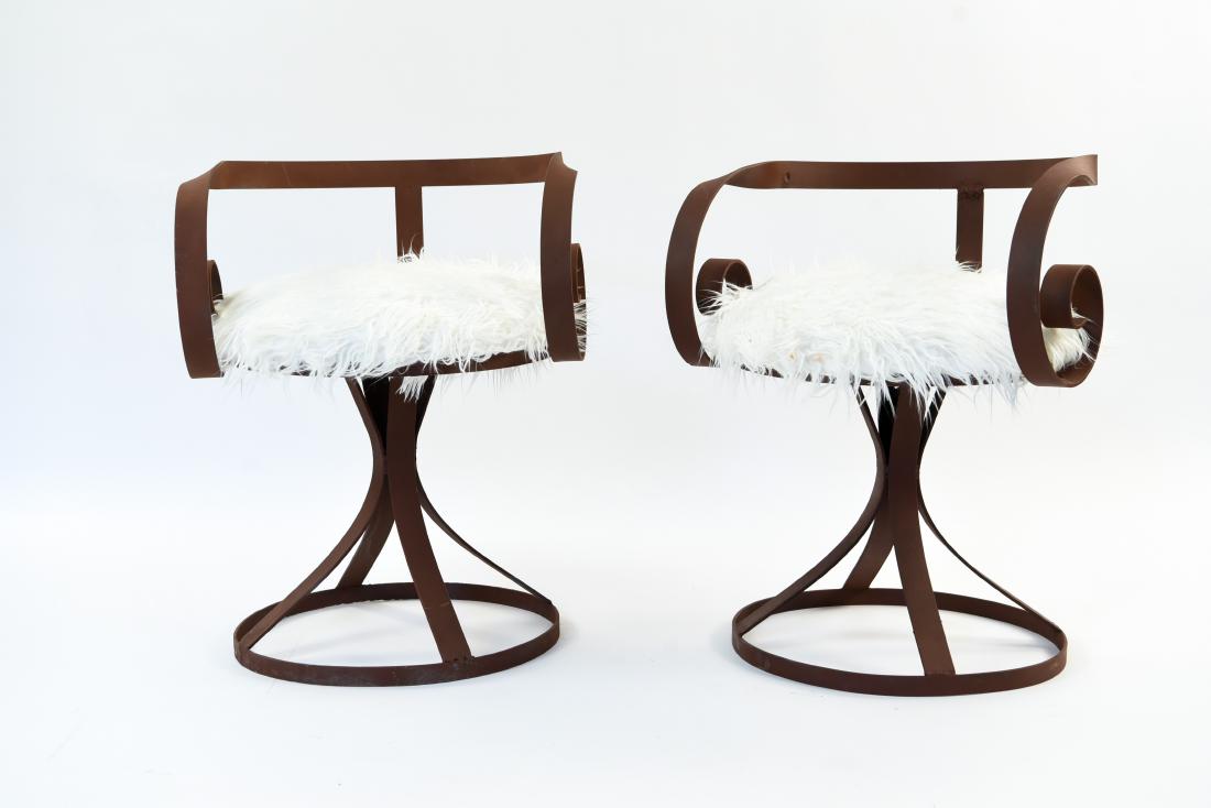 PAIR OF GEORGE MULHAUSER SULTANA STYLE CHAIRS: Dimensions: H 25.25" x W 18.75" x D 18" Condition: Light wear consistent with age and use.