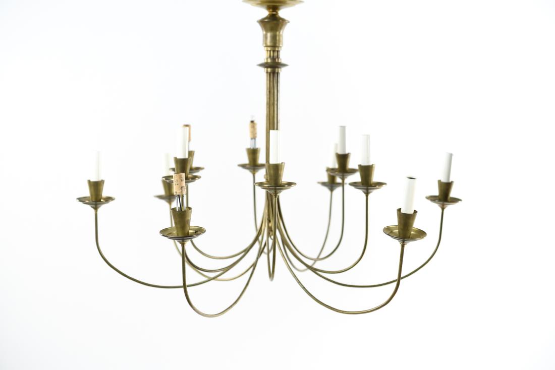MID-CENTURY BRASS CHANDELIER (1 of 7)