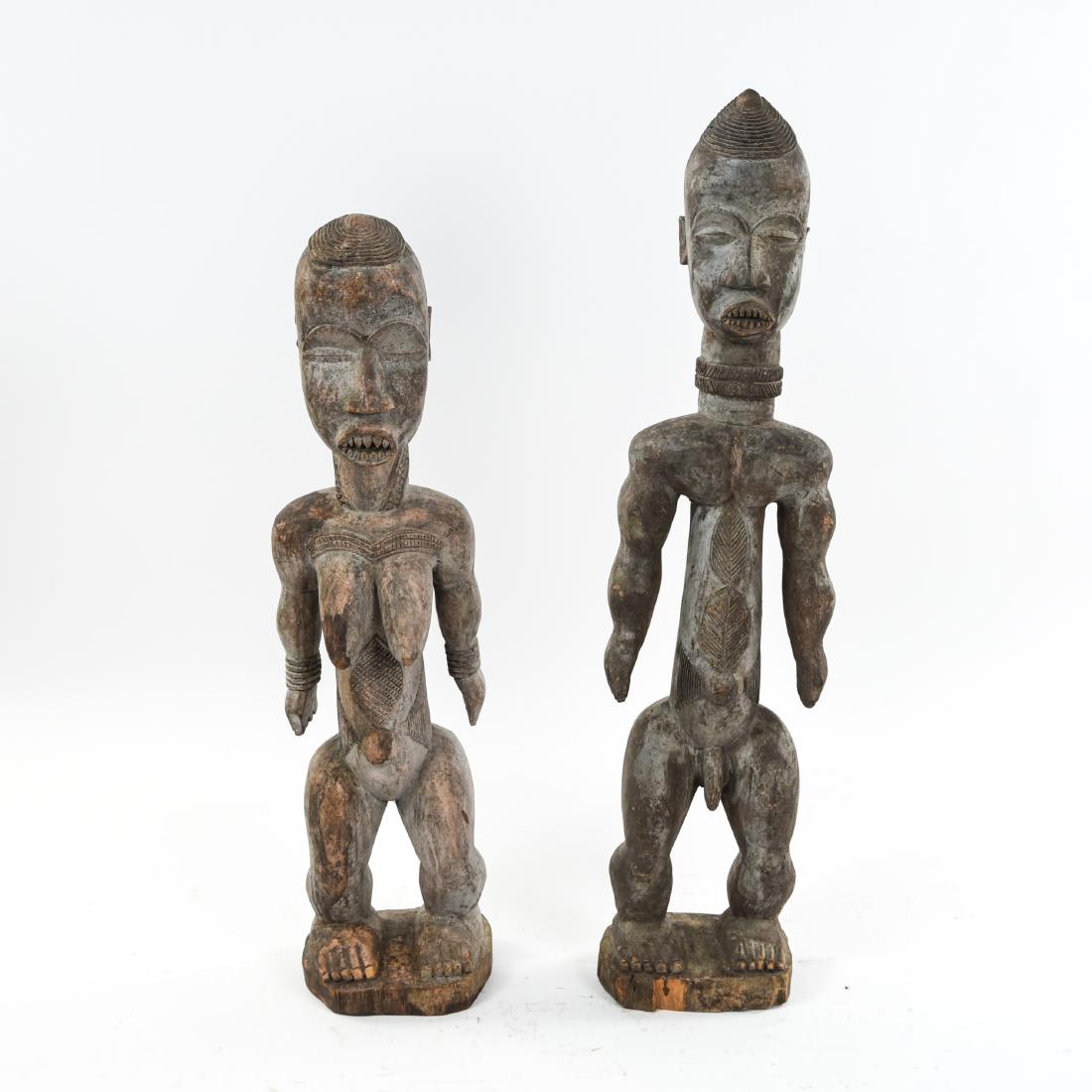 PAIR OF VINTAGE WEST AFRICAN SCULPTURES (1 of 19)
