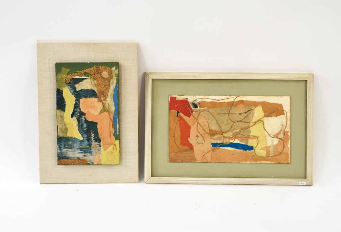 (2) MID-CENTURY ABSTRACT COLLAGES (1 of 6)