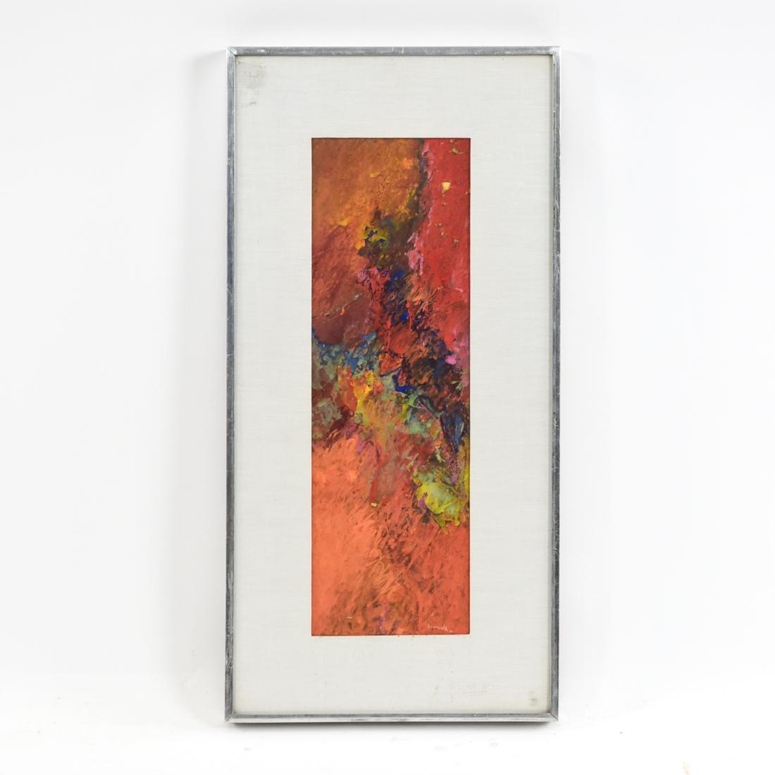 CLARA SAMUELS (CANADIAN) ABSTRACT GOUACHE (1 of 13)