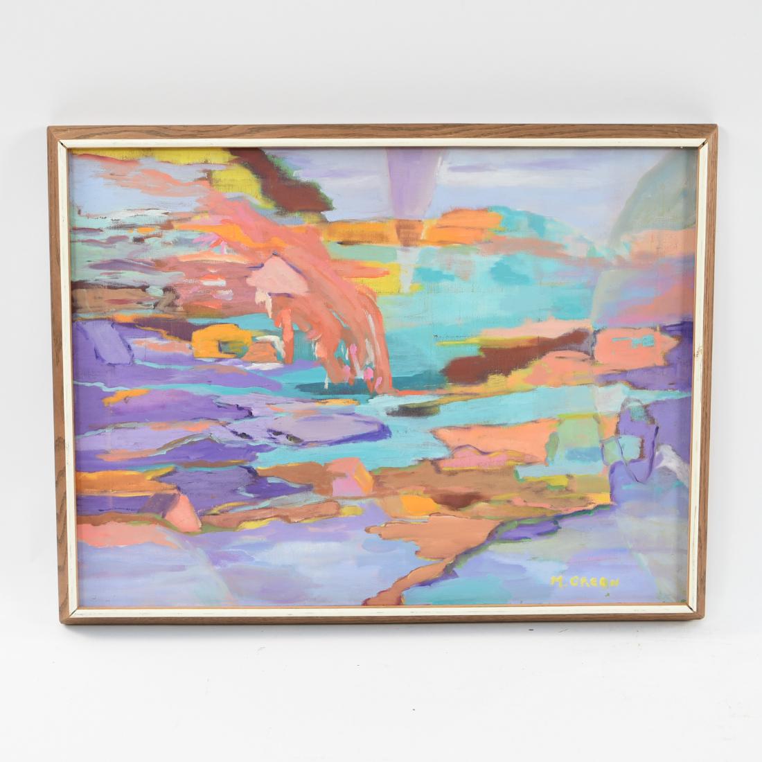 MARION GREEN ABSTRACT OIL ON CANVAS (1 of 10)