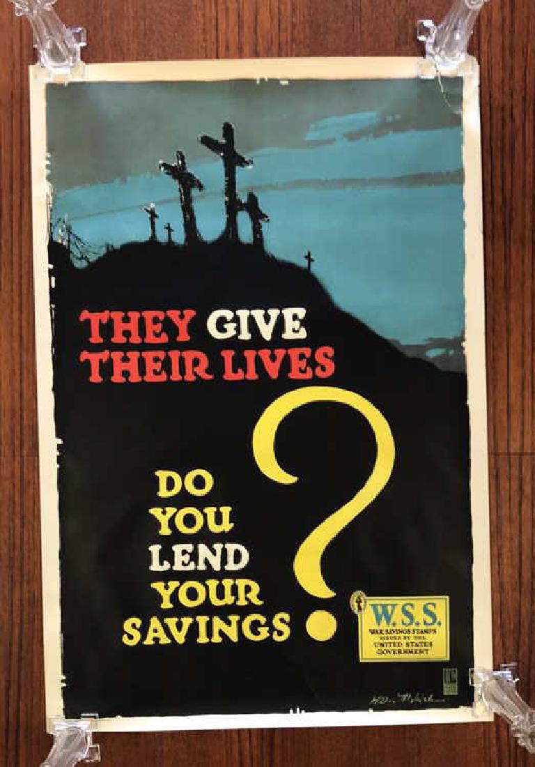 WORLD WAR I WAR SAVINGS STAMPS POSTER (1 of 6)