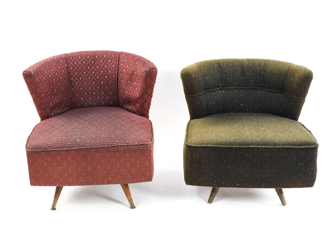 (2) MID-CENTURY SLIPPER CHAIRS (1 of 20)