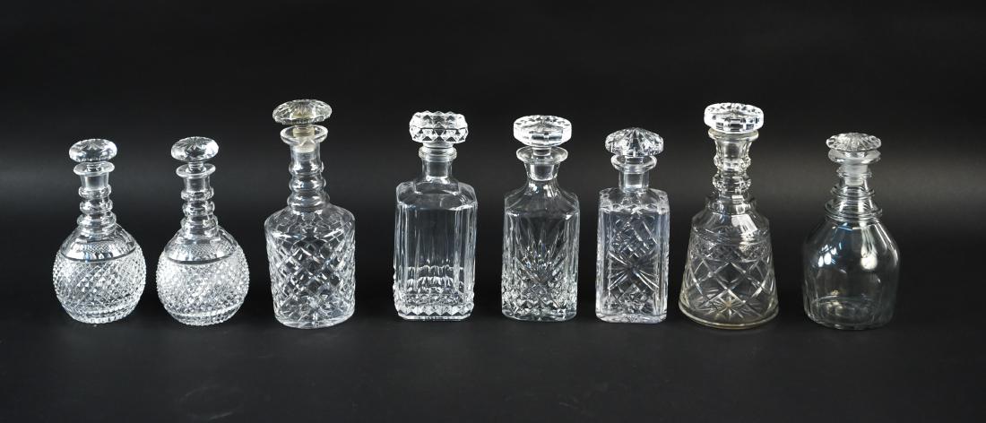 GLASS & CRYSTAL DECANTER GROUPING (1 of 10)