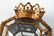CROWN GLASS CASE LANTERN SCONCES LIGHT FIXTURES - 6