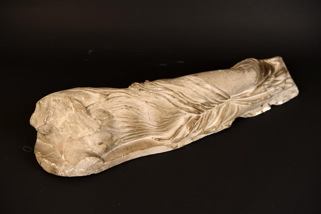 19TH C. PLASTER CAST CLASSICAL DRAPED FEMALE (1 of 15)