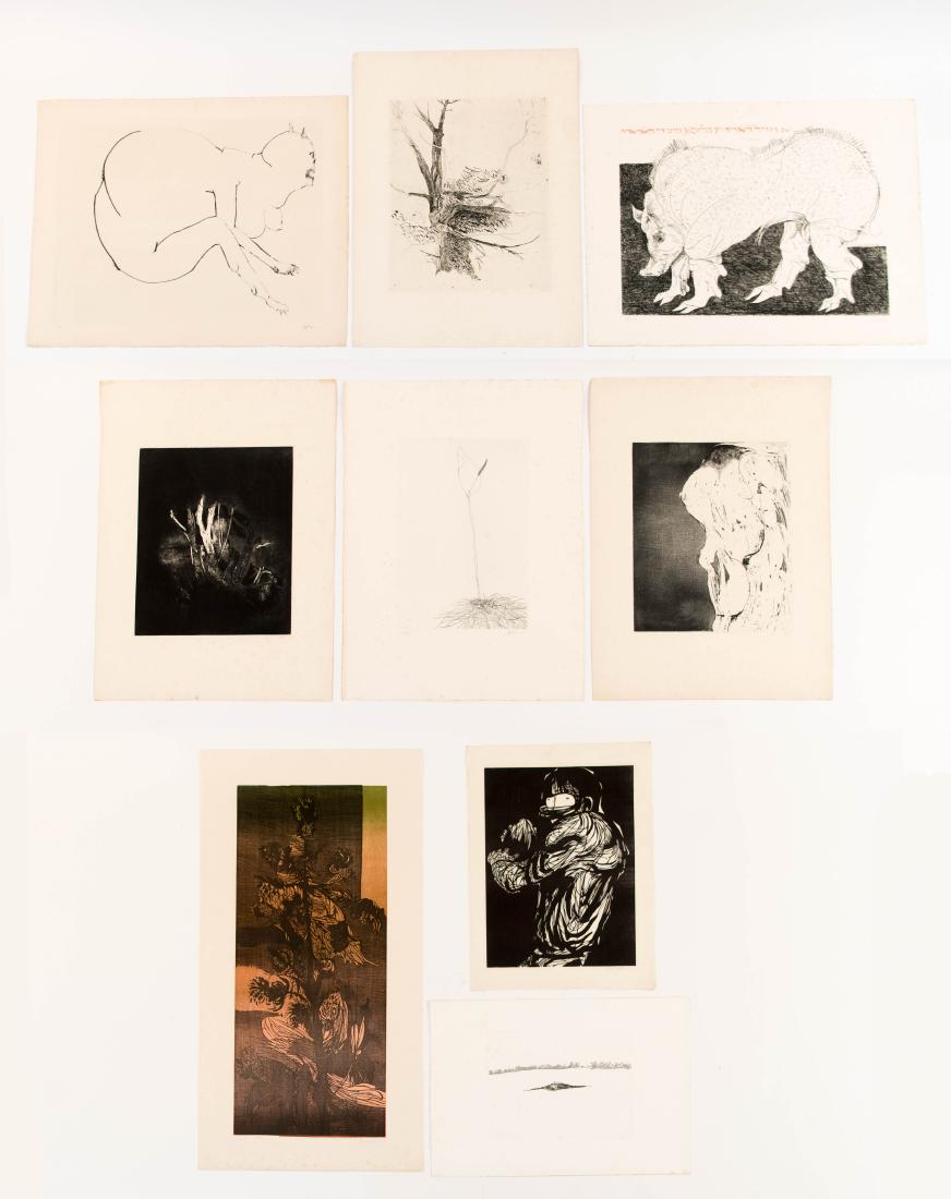 GROUPING OF LEONARD BASKIN PRINTS (1 of 19)