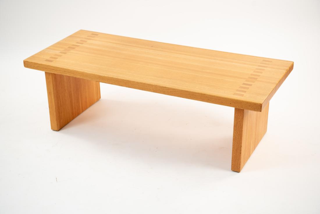 BUTCHER BLOCK MORTISE STYLE COFFEE TABLE (1 of 14)