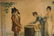 19TH C. FRENCH HAND COLORED AQUATINT W/ SUNDIAL - 3