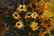 OIL ON BOARD STILL LIFE FLORAL PAINTING - 4