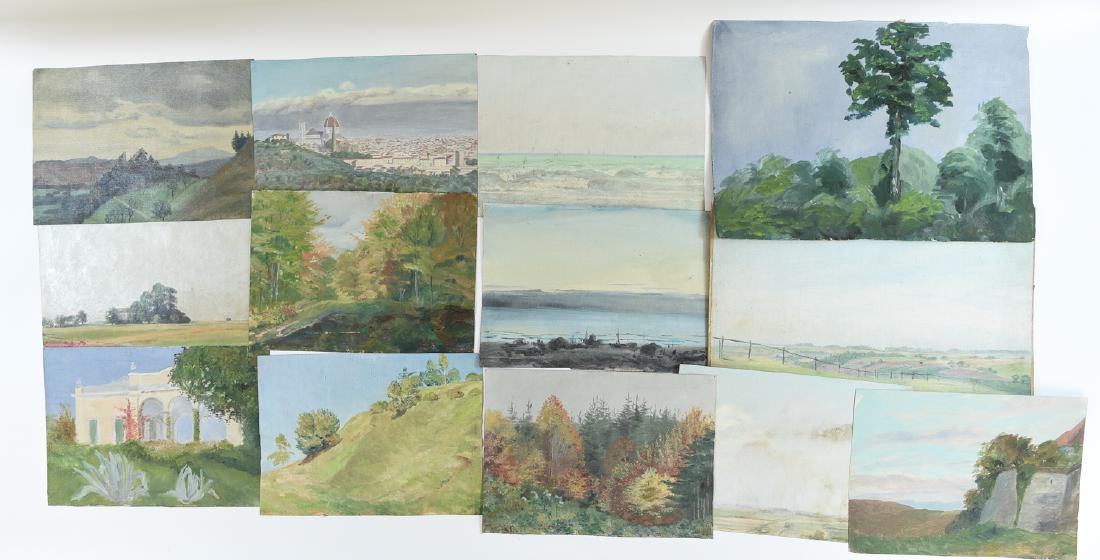 GROUPING OF GERMAN WATERCOLORS (1 of 11)
