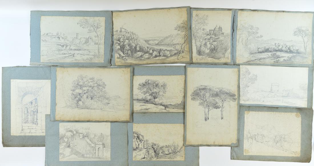 (12) LEAVES OF AN 1820'S/1930'S ITALIAN ART ALBUM (1 of 10)