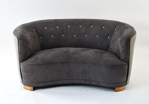 Danish 1940s Art Deco Banana Sofa Danish 1940s Art Deco Banana Sofa