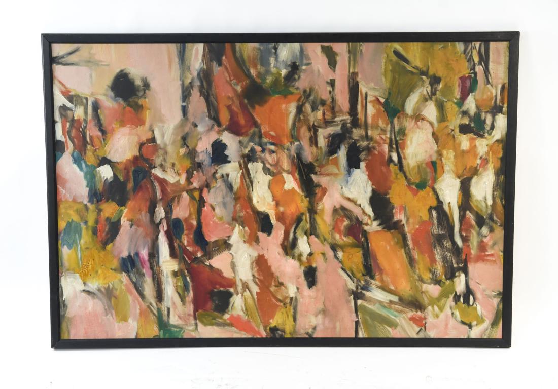ABSTRACT OIL ON CANVAS C. 1950S (1 of 10)