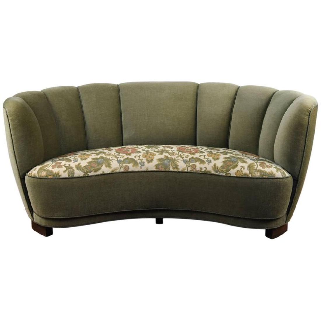 DANISH 1940S ART DECO BANANA FORM SOFA (1 of 10)