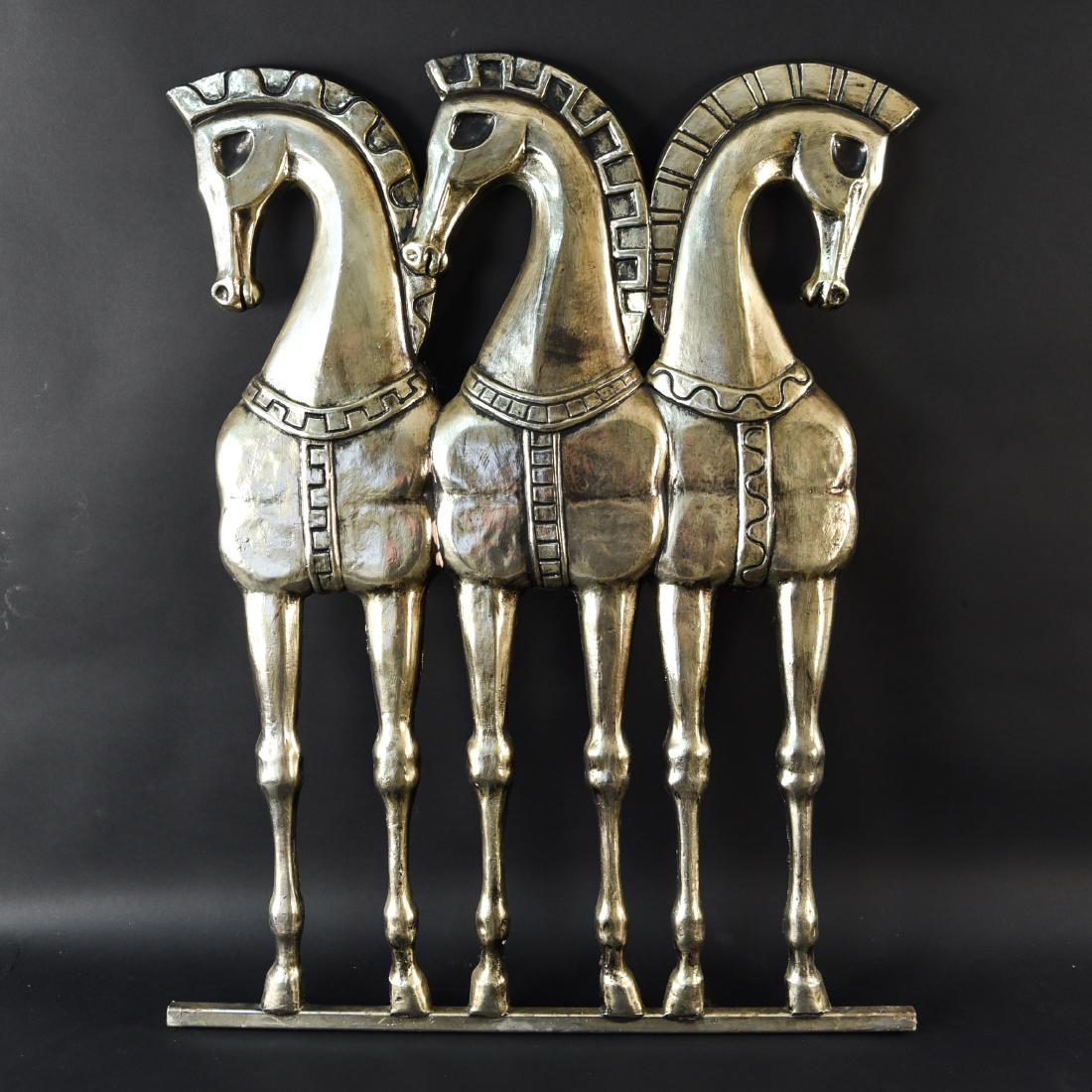 MID-CENTURY HORSE PLASTER RELIEF SCULPTURE (1 of 10)