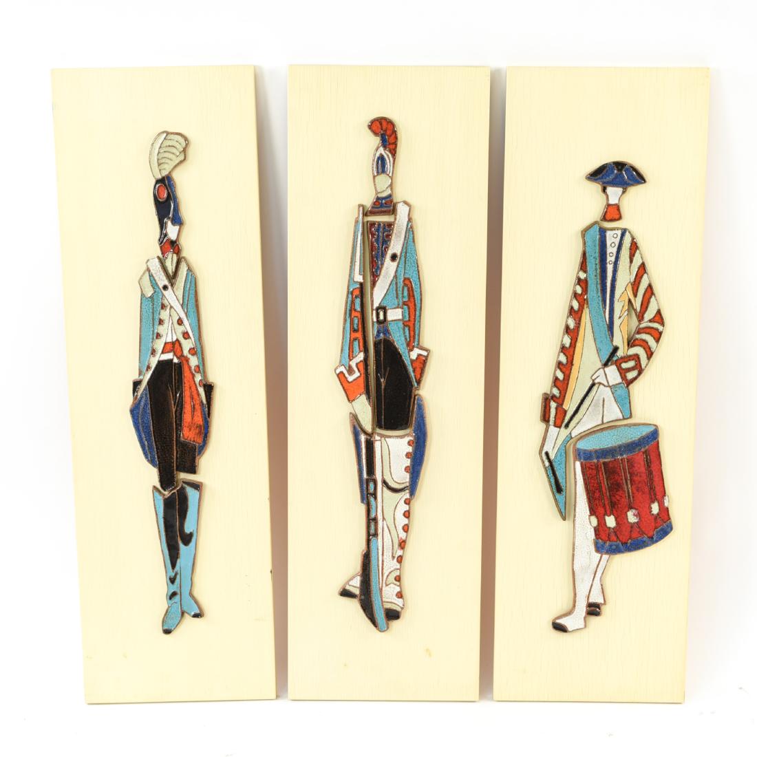 (3) ITALIAN CERAMIC RELIEF SCULPTURE PLAQUES (1 of 14)