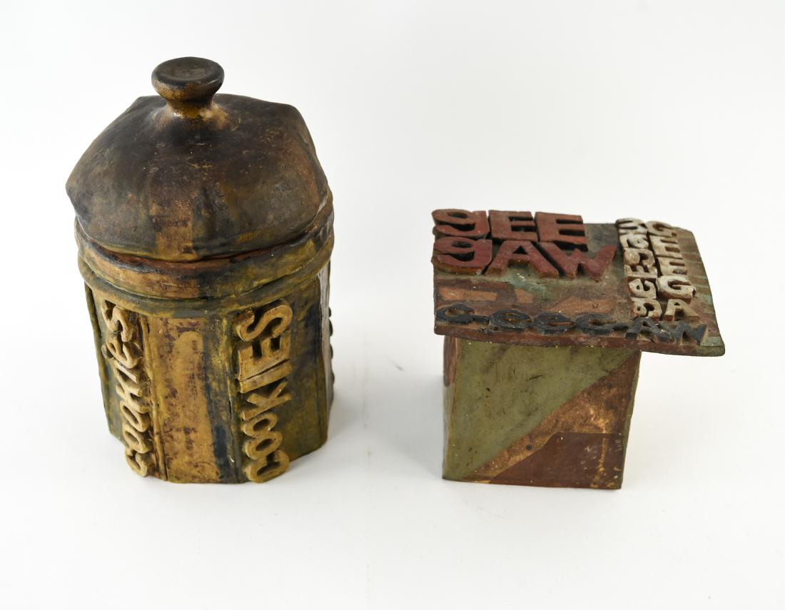 (2) STUDIO POTTERY JARS (1 of 7)