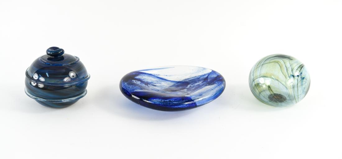 (3) PETER BRAMHALL (1942-) ART GLASS GROUPING (1 of 10)