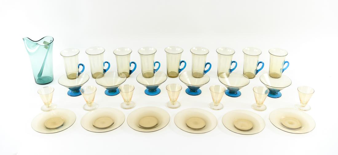 MID-CENTURY ITALIAN VENETIAN GLASS GROUPING (1 of 15)