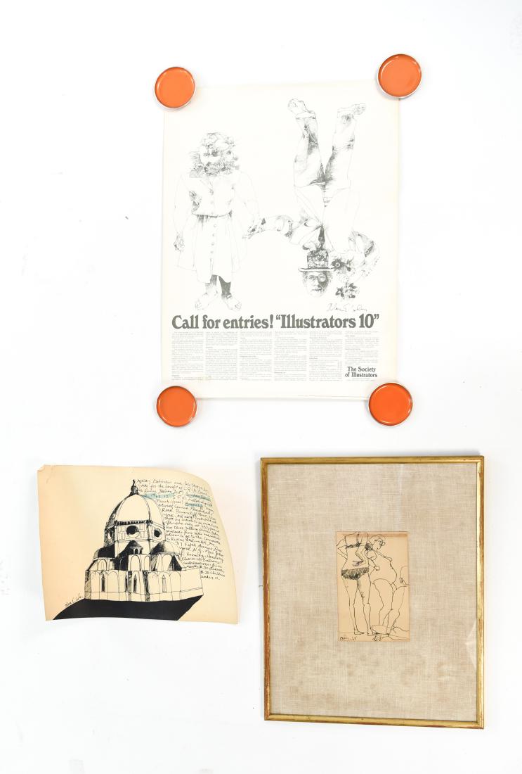 (30) ALAN E. COBER (1935 - 1998) DRAWINGS & PRINT (1 of 11)