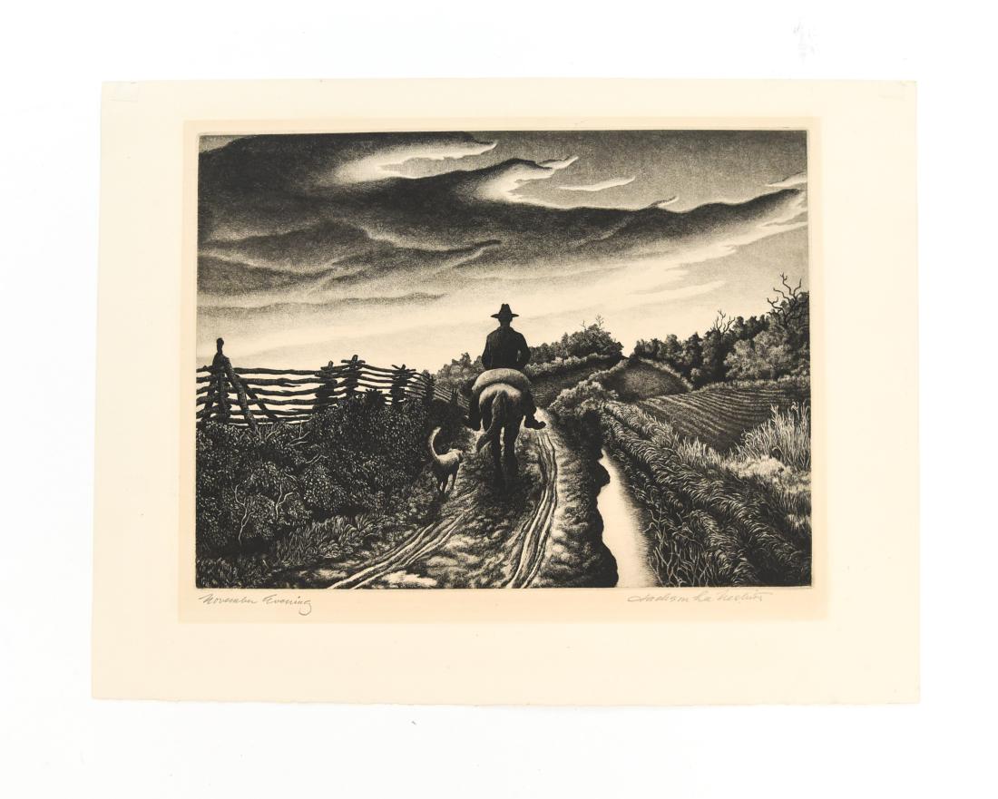 JACKSON LEE NESBIT (AMERICAN 1913-2008) ETCHING (1 of 9)