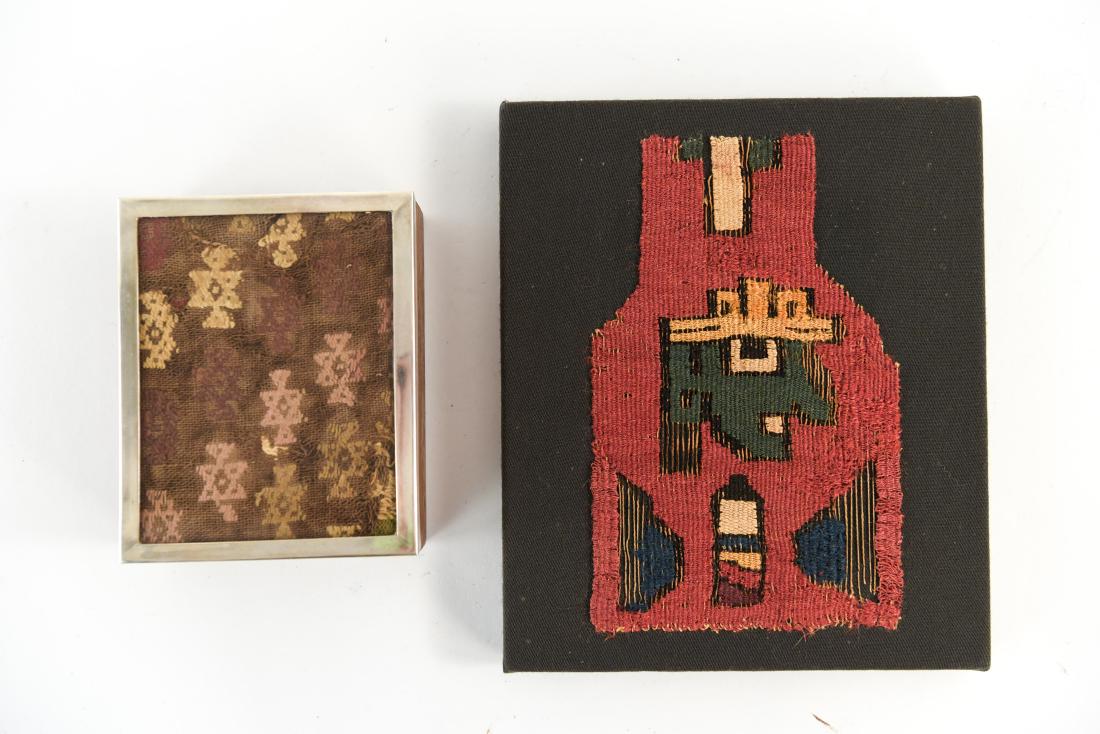 (2) PRE-COLUMBIAN TEXTILE FRAGMENTS (1 of 10)