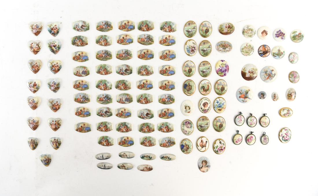 MINIATURE PORCELAIN PLAQUE GROUPING (1 of 15)