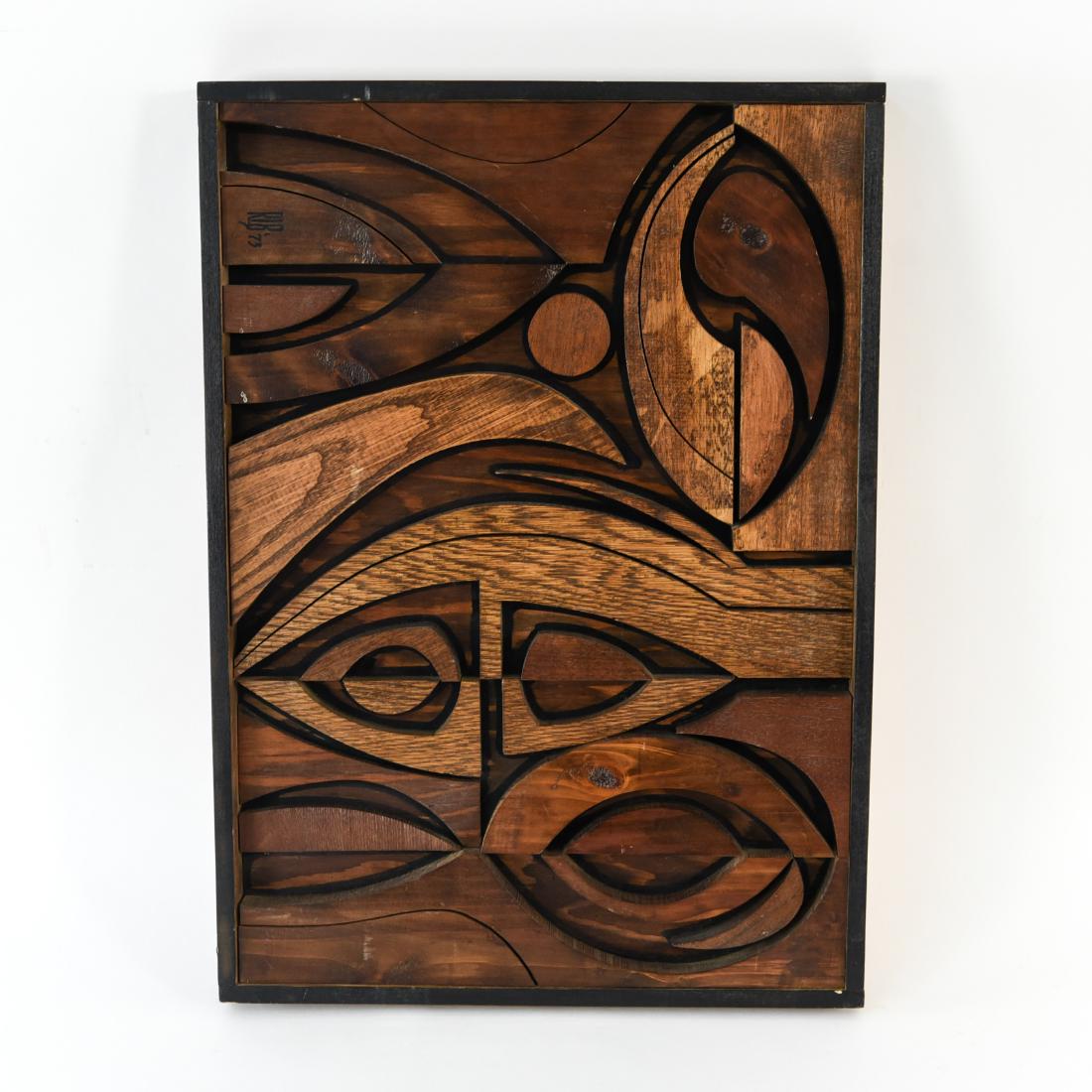 R.L. BURKEY WOOD ASSEMBLAGE SCULPTURE (1 of 8)