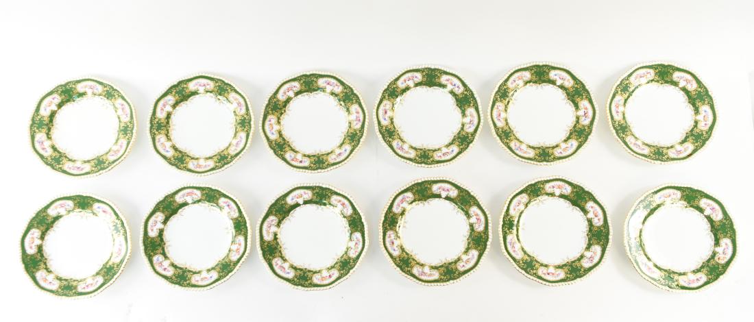 COPELAND SPODE FLORAL PORCELAIN PLATES (1 of 9)