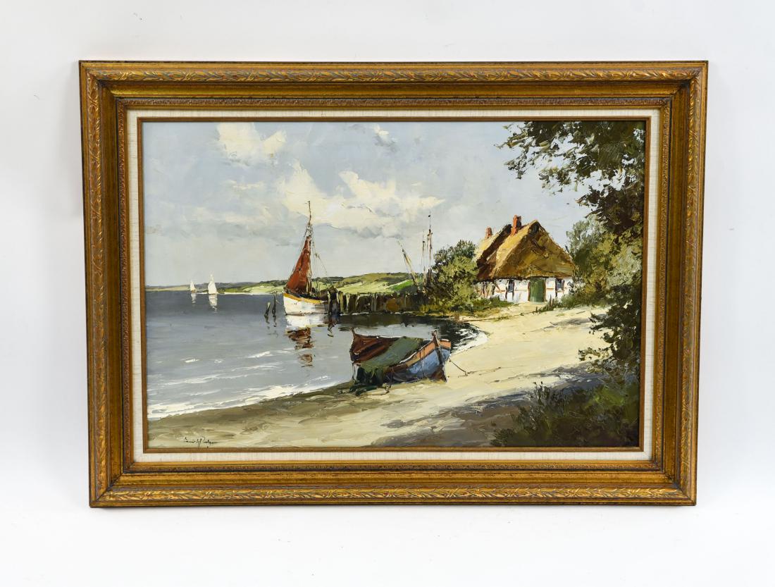 MODERN LANDSCAPE PAINTING WITH SAILBOATS (1 of 12)