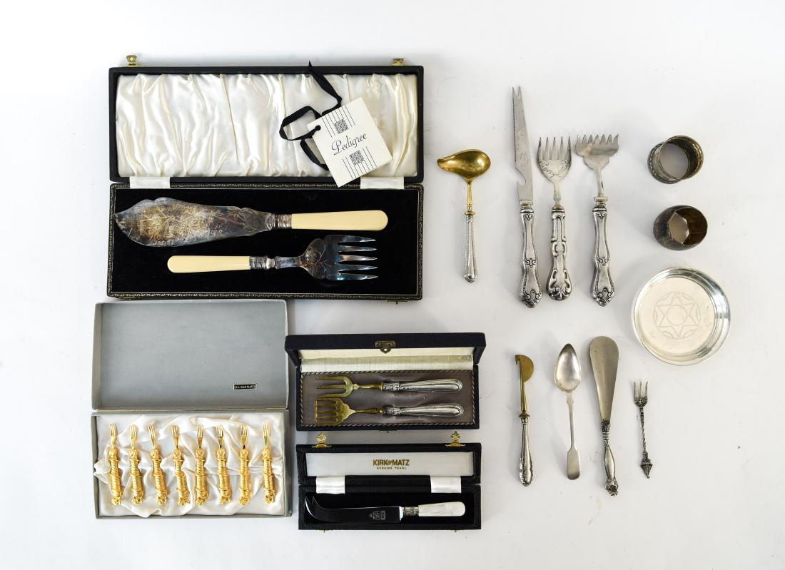 GROUPING OF SILVER SERVING WARE INC. STERLING (1 of 15)