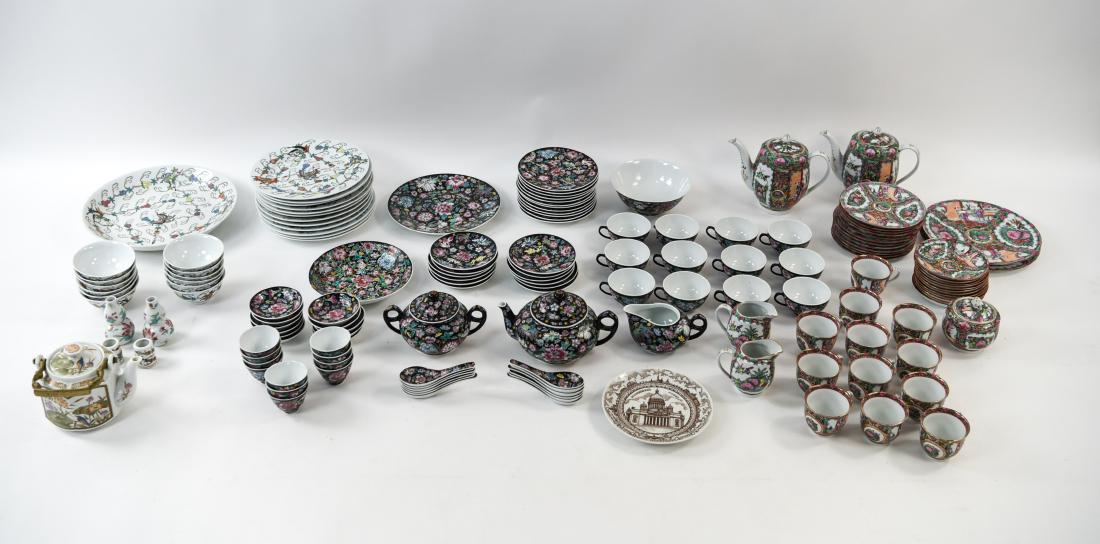 LARGE GROUPING OF DECORATIVE CHINESE PORCELAIN (1 of 20)