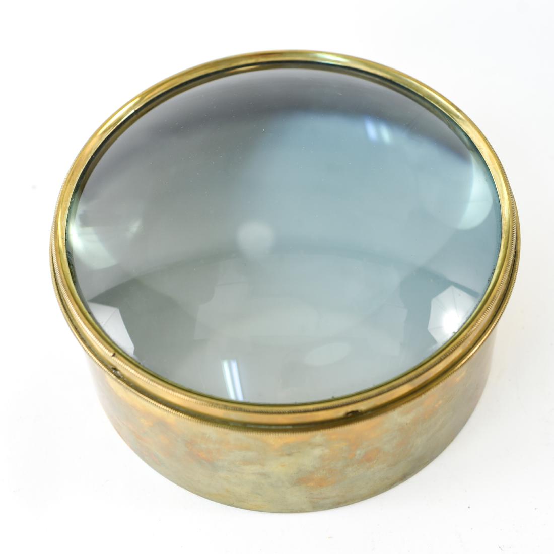 ANTIQUE BRASS SHIP'S CHART READER MAGNIFIER (1 of 13)