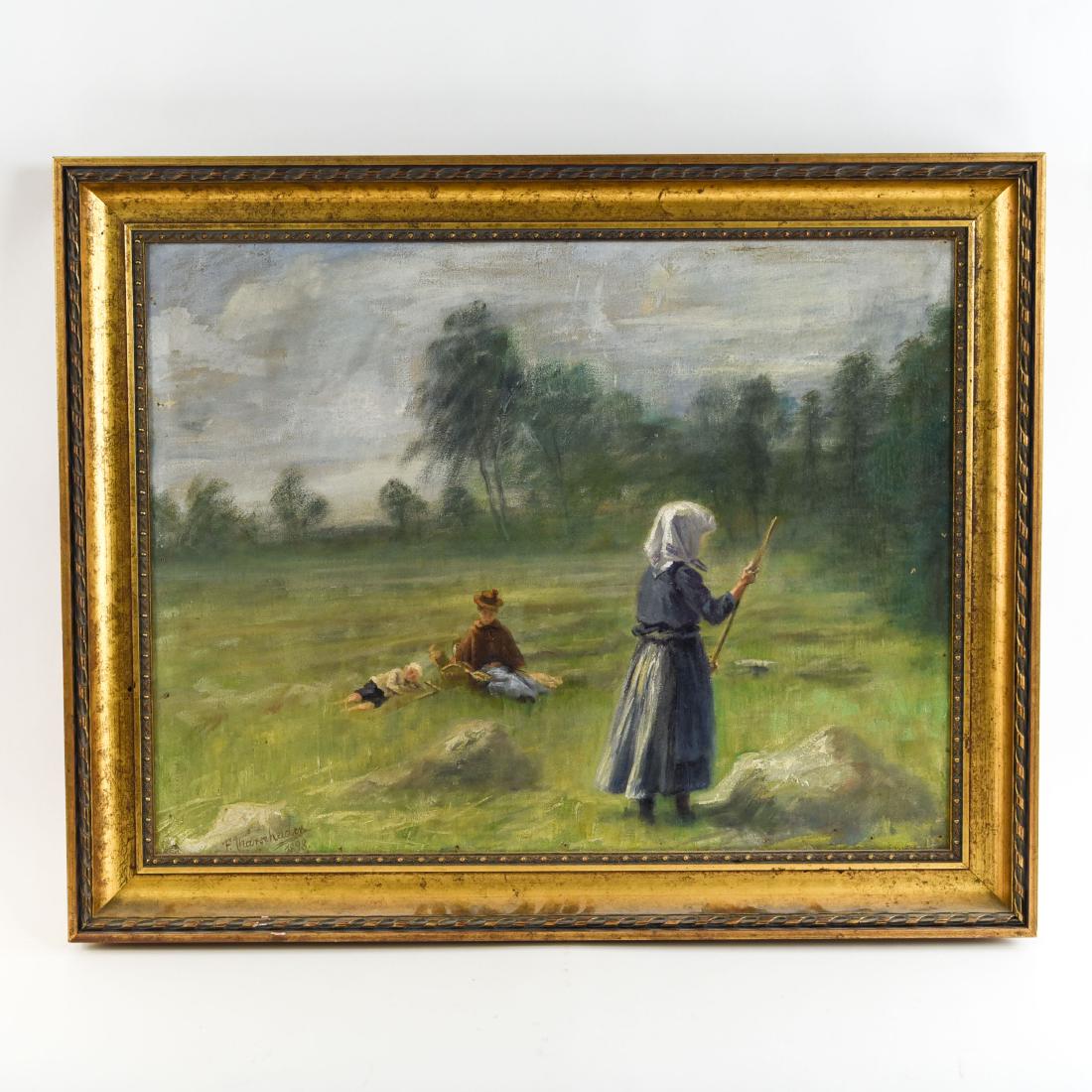 1893 GERMAN IMPRESSIONIST PAINTING (1 of 16)