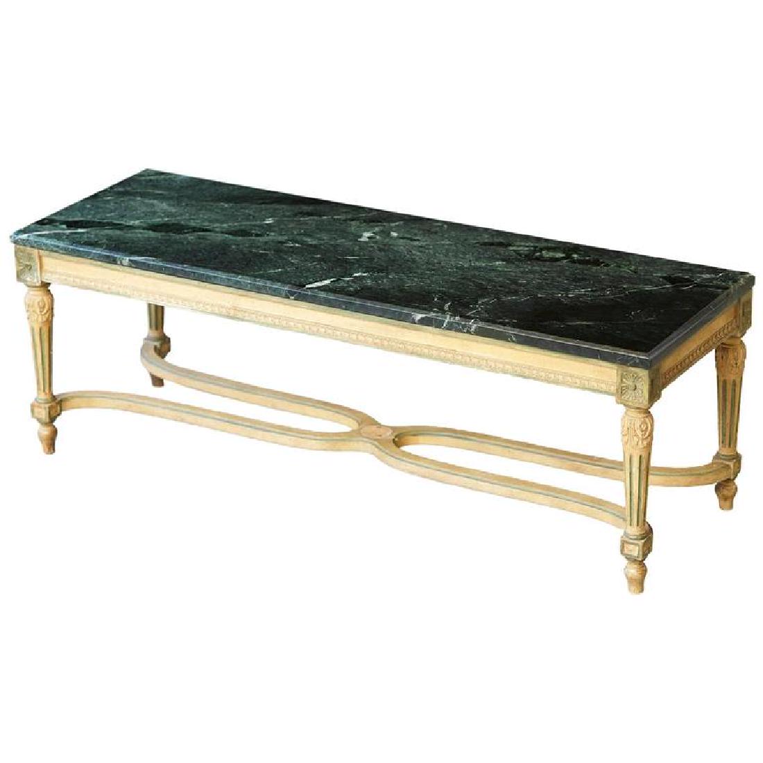 EARLY 20TH C. LOUIS VXI STYLE PAINTED COFFEE TABLE (1 of 12)