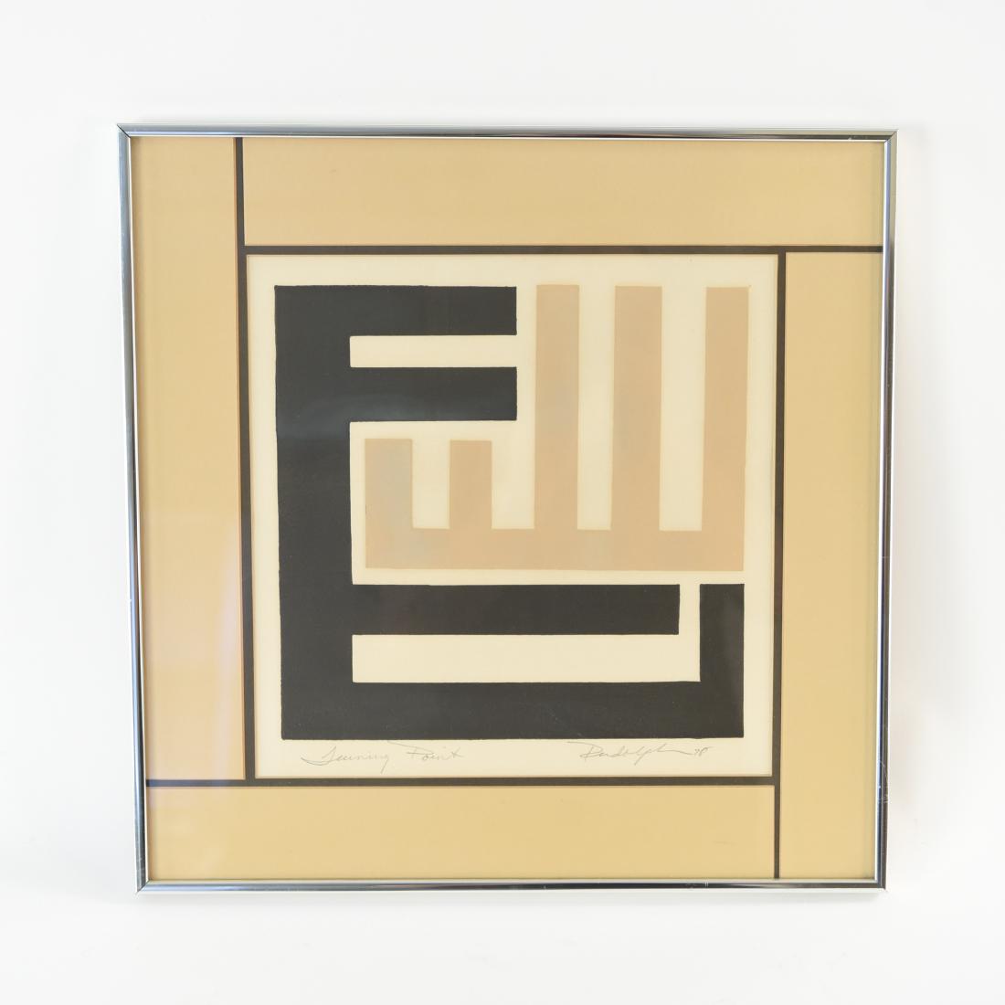 1978 ABSTRACT OP-ART PRINT (1 of 11)