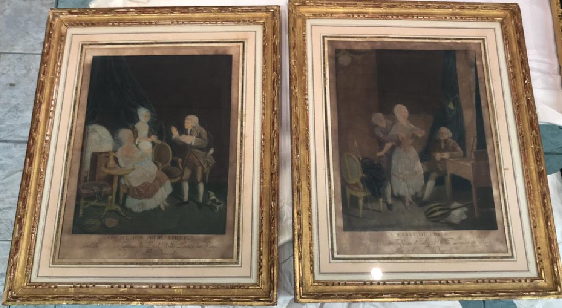 PAIR OF FRENCH PRINTS (1 of 1)