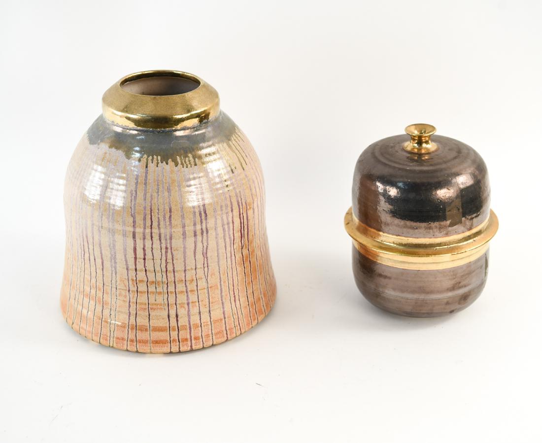 (2) MISEPH STUDIO POTTERY VESSELS (1 of 8)