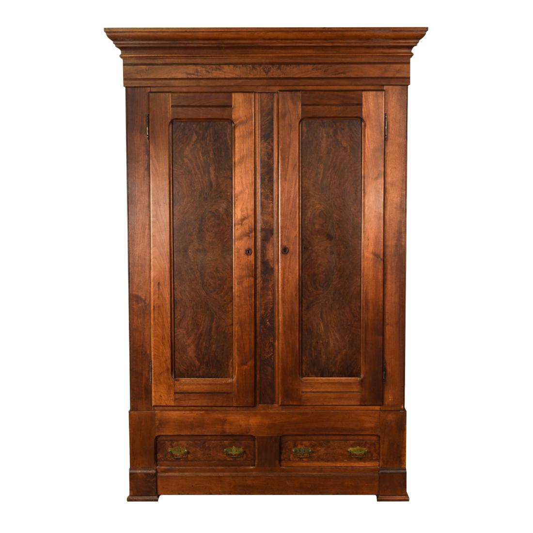 ANTIQUE ARMOIRE WARDROBE CABINET (1 of 20)