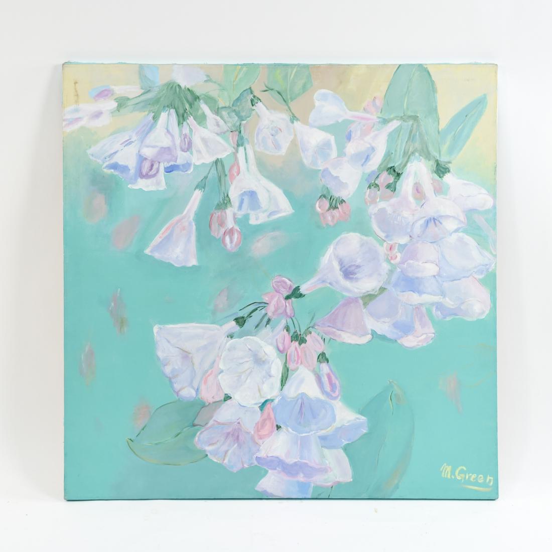 MARION GREEN O/C FLOWER PAINTING (1 of 11)