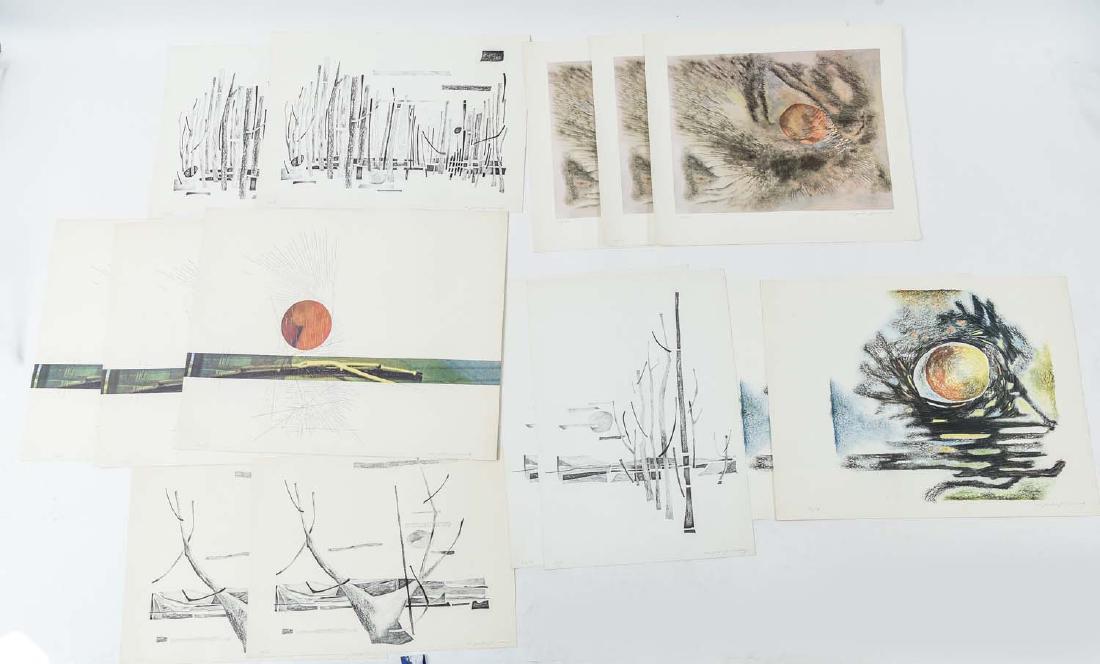 M. PETER PIENING (1908-1977) 13 LITHOGRAPHS (1 of 12)