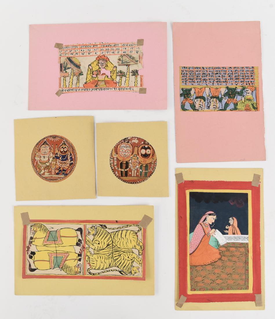 (6) INDIAN FOLK ART MINIATURES (1 of 7)