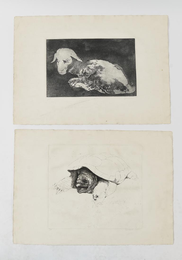 THOMAS CORNELL (AMERICAN 1937-2012) (2) ETCHINGS (1 of 10)