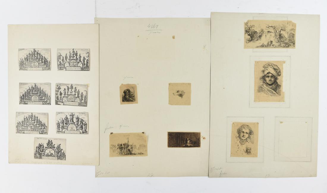 (3) GROUPING OF SMALL ETCHINGS (1 of 11)